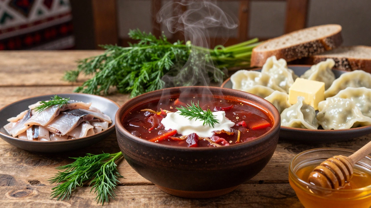 Русская кухня: борщ, пельмени и строганина